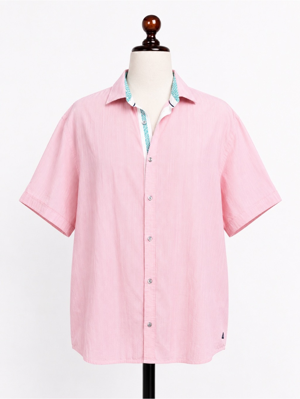 Hugo Boss Light Pink Short-Sleeve Button-Down Shirt